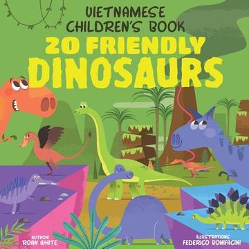 portada Vietnamese Children's Book: 20 Friendly Dinosaurs