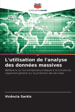 portada L'utilisation de l'analyse des données massives (en Francés)