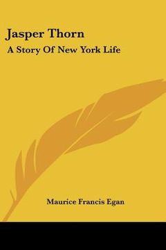 portada jasper thorn: a story of new york life