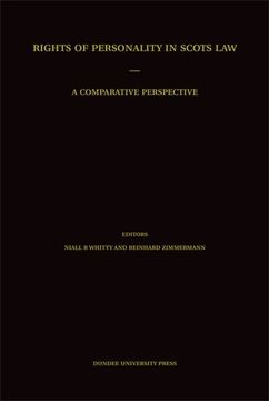 portada Rights of Personality in Scots Law: A Comparative Perspective (en Inglés)