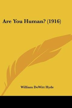 portada are you human? (1916)