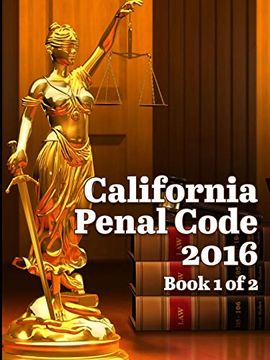 portada California Penal Code 2016 Book 1 of 2 (en Inglés)