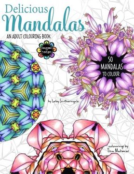portada Delicious Mandalas - Mandala Coloring Book for Adults - Mandala Calm Coloring 