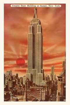 portada Vintage Journal Sunset, Empire State Building, New York City (en Inglés)
