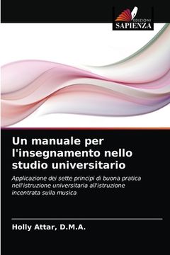 portada Un manuale per l'insegnamento nello studio universitario (in Italian)