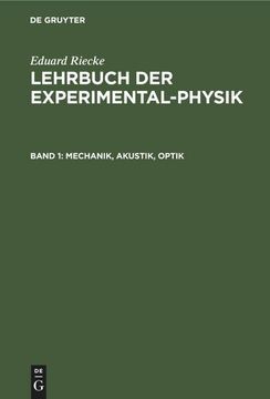 portada Mechanik, Akustik, Optik (in German)