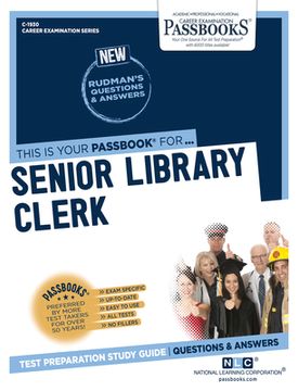 portada Senior Library Clerk (C-1930): Passbooks Study Guide Volume 1930
