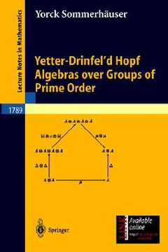 portada yetter-drinfel'd hopf algebras over groups of prime order (en Inglés)