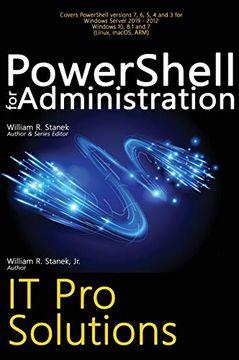 portada Powershell for Administration, it pro Solutions: Professional Reference Edition (in English)