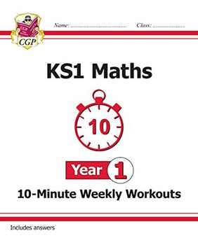portada New ks1 Maths 10-Minute Weekly Workouts - Year 1 (en Inglés)