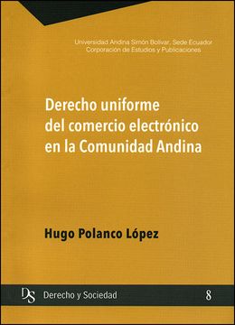 portada Derecho uniforme del comercio electrónico en la Comunidad Andina