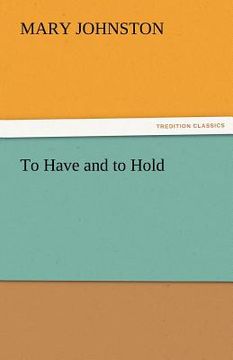 portada to have and to hold (en Inglés)