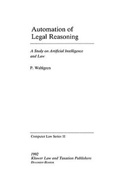 portada computer law series: automation of legal reasoning, vol 11