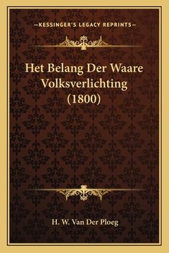 portada Het Belang Der Waare Volksverlichting (1800)