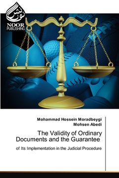 portada The Validity of Ordinary Documents and the Guarantee (en Inglés)