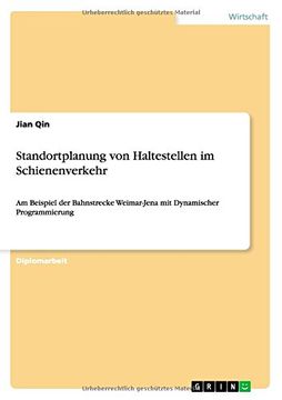 portada Standortplanung von Haltestellen im Schienenverkehr (German Edition)