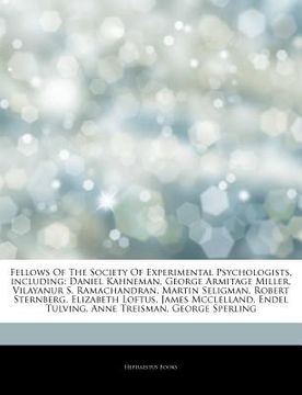 portada articles on fellows of the society of experimental psychologists, including: daniel kahneman, george armitage miller, vilayanur s. ramachandran, marti