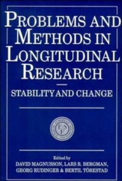 portada Problems and Methods in Longitudinal Research Paperback: Stability and Change (European Network on Longitudinal Studies on Individual Development) (en Inglés)
