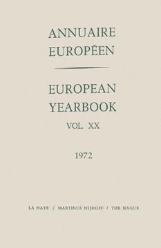 portada Annuaire Européen / European Year Book: Vol. XX