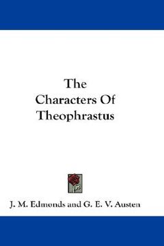 portada the characters of theophrastus (en Inglés)