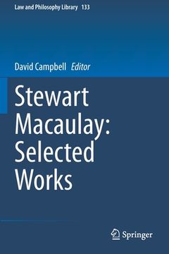 portada Stewart Macaulay: Selected Works (en Inglés)