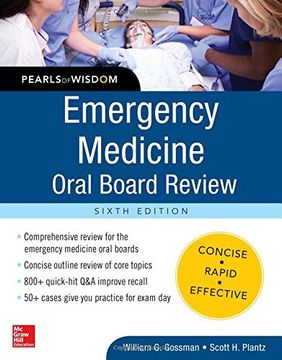 portada Emergency Medicine Oral Board Review: Pearls of Wisdom, Sixth Edition (en Inglés)