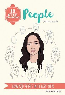 portada 10 Step Drawing: People: Draw 30 People in 10 Easy Steps (en Inglés)