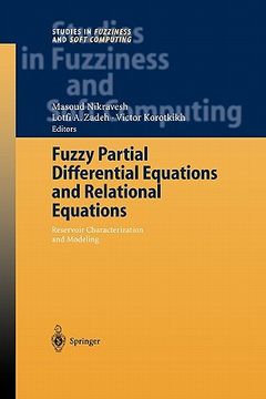 portada fuzzy partial differential equations and relational equations: reservoir characterization and modeling (en Inglés)