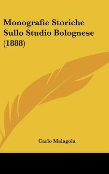 portada monografie storiche sullo studio bolognese (1888)