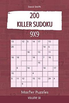 portada Killer Sudoku - 200 Master Puzzles 9x9 Vol. 30 (en Inglés)