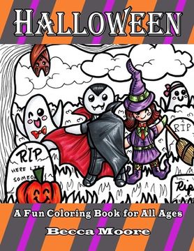 portada Halloween: A Calming Coloring Book for All Ages (en Inglés)