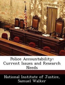 portada police accountability: current issues and research needs (in English)