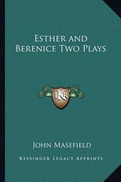 portada esther and berenice two plays (en Inglés)