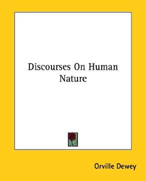 portada discourses on human nature (en Inglés)