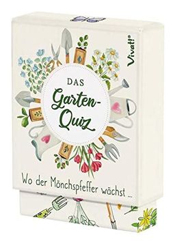portada Wo der Mönchspfeffer Wächst. «? Das Garten-Quiz: 50 Karten, 7 × 10 cm, Farbig Bedruckt, in box mit Stülpdeckel, 8,5 × 10,5 × 3 cm (in German)