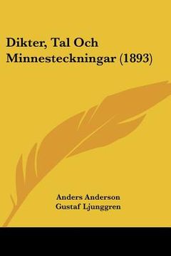 portada dikter, tal och minnesteckningar (1893) (en Inglés)