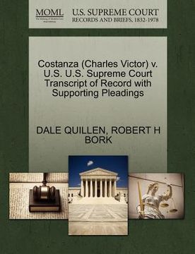 portada costanza (charles victor) v. u.s. u.s. supreme court transcript of record with supporting pleadings