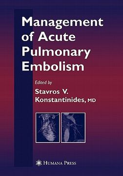 portada management of acute pulmonary embolism (en Inglés)