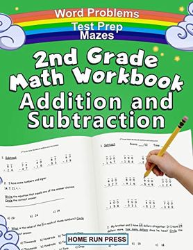 portada 2nd Grade Math Workbook Addition and Subtraction: Second Grade Workbook, Timed Tests, Ages 4 to 8 Years (en Inglés)