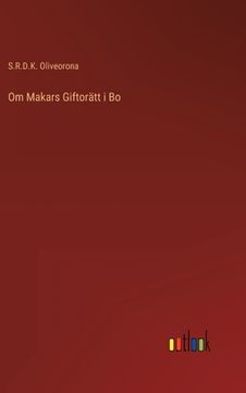 portada Om Makars Giftorätt i Bo (in Swedish)