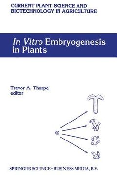 portada In Vitro Embryogenesis in Plants (en Inglés)