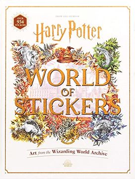 portada Harry Potter World of Stickers: Art From the Wizarding World Archive (en Inglés)