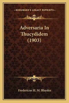 portada Adversaria In Thucydidem (1903) (en Latin)