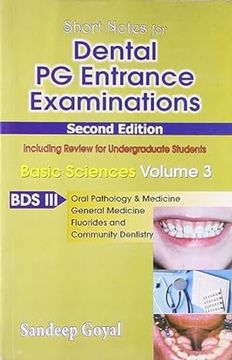 portada Short Nots for Dental pg Entrance Examinations, 2e Basic Sciences, vol 3 Oral Pathology Medicine, General Medicine, Fluorides Community pg Entrance Examinations Basic Sciences