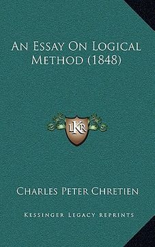 portada an essay on logical method (1848) (in English)