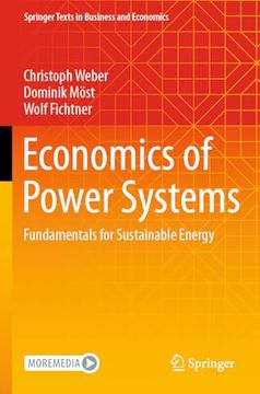 portada Economics of Power Systems: Fundamentals for Sustainable Energy (en Inglés)