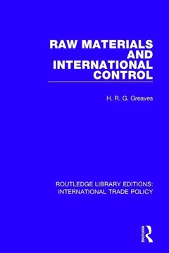 portada Raw Materials and International Control