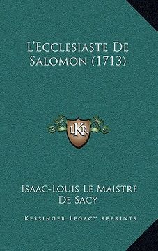 portada L'Ecclesiaste De Salomon (1713) (en Francés)