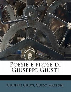 portada Poesie e prose di Giuseppe Giusti (en Inglés)