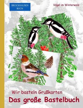 portada Brockhausen: Wir basteln Grußkarten - Das grosse Bastelbuch: Vögel im Winterwald (en Alemán)